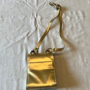 Metallic Gold Cross body Bag